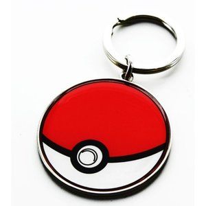 NEW Pokemon Pokeball Metal Keychain